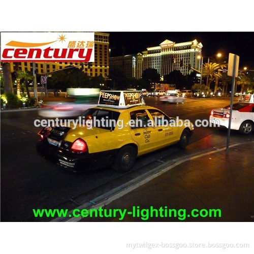taxi advertising panel